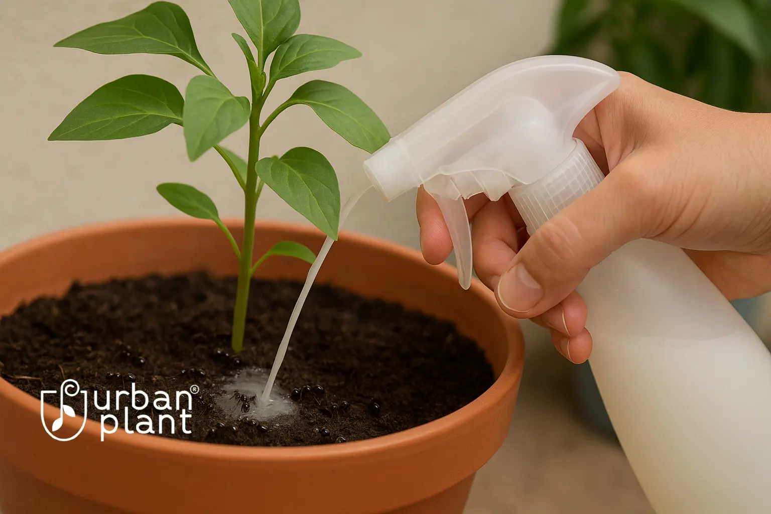 Step‑by‑step: Naturally remove ants from the plant's soil - Urban Plant